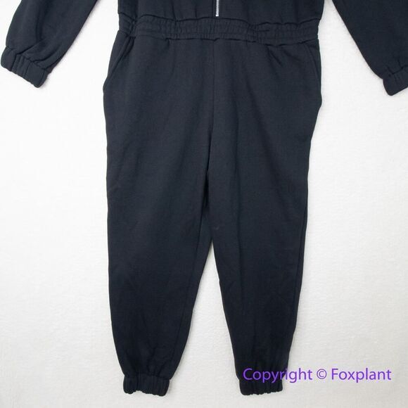 New! Eloquii black fleece jumpsuit, size 14 - Picture 4 of 16